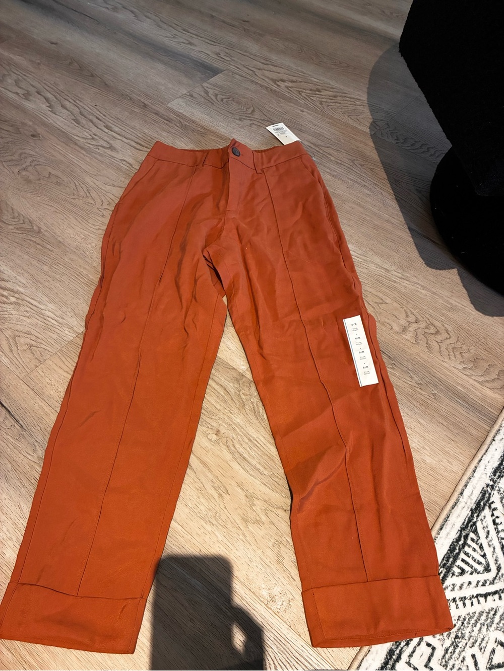 a new day women’s Wide-Leg Trousers in Rust Orange